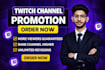 promote your twitch channel and deliver live viewers to reach twitch partner