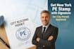 provide drawing new york pe stamp with signature for city permit approval