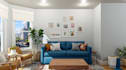 renovate apartment interior, bedroom design, cgi render,furniture layout,blender