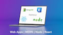 do web app development in mern or node or react