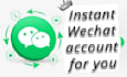 creat an instant wechat account ready fully verified