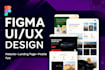 design a modern, responsive website UI UX in figma or adobe xd