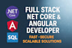 develop full stack dot net and angular web applications