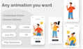 create lottie json svg animation for web and app
