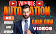 create youtube automation cash cow channel, english or spanish cash cow videos
