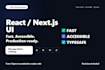 build modern responsive UI in react nextjs with animations