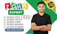setup zoho one, CRM, forms, campaigns, sites as expert developer and consultant
