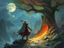paint fantasy illustration and concept art