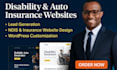 build SEO optimized insurance website for ndis, auto insurance, and brokers