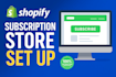 setup shopify subscriptions with seal subify recharge appstle loop bolp skio app