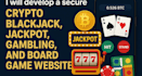 develop crypto game blackjack jackpot gamble site board game