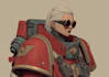 draw a warhammer 40k character art
