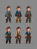 draw 2d game character design and animation