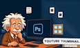 create professional and clickable youtube thumbnail design