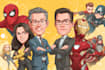 make a comic book superhero illustration marvel comic