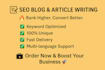 do SEO blog and article writing professionally
