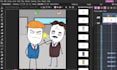 create simple stickman 2d animation