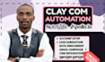 clay com automation workflow clay enrichment apollo io hubspot crm instantly ai