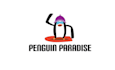 make creative popular VR game logo penguin paradise