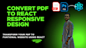 convert  PDF design into responsive react webpage