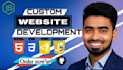 create a modern responsive website using HTML CSS javascript