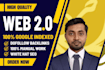 build google indexed web 2 0 SEO backlinks