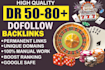 provide high DR 60 plus permanent seo dofollow backlinks