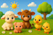 do pixar, cocomelon style ai nursery rhymes, kids stories and learning videos