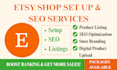 setup etsy shop design etsy digital product shop etsy store seo listings setup