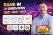 increase ai visibility score to rank website in chatgpt, gemini with GEO aeo SEO