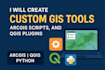 custom arcgis python scripts and qgis plugins for gis automation