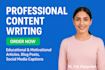 write motivational and educational content