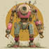 draw amazing character mecha robot illustration