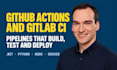 set up github actions or gitlab ci to build test and deploy your app