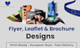 design flyer leaflet brochure european style