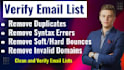 clean, validate and verify your bulk email list
