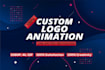create custom logo animation and intro video