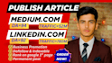 do SEO guest post on linkedin,com and medium,com premium guest post
