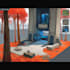 make a 2d game environments concept art in maya, blender