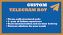 create a custom telegram bot using aiogram and python