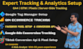 setup ga4 ecommerce tracking and any pixel setup by google tag manager