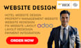 develop a hotel management, booking website, property management website design