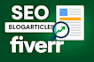write SEO optimized blog articles that rank high on google