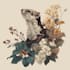 draw an animal and botanical illustration