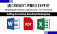 do ms word templates design, branding, typesetting, letterheads