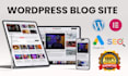 do new wordpress website development, design or redesign wordpress blog website