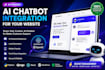 integrate ai chatbot into your website