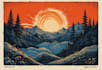 create artistic linocut illustration
