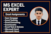 do your excel assignments and excel assessment through microsoft office