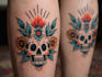 make old school style tattoo design